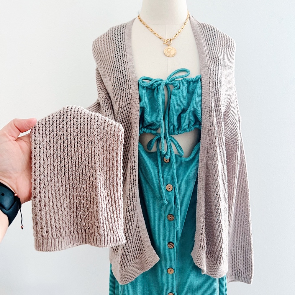 Express Fishnet Cardigan